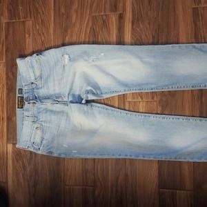 AMERICAN RAG SKINNY LEG DISTRESSED JEANS SIZE 34 - 32L